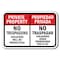 Signmission Safety Sign, 12 in Height, Aluminum, Private Prop - Persegui A-1218 Private Prop - Persegui - alternate 1